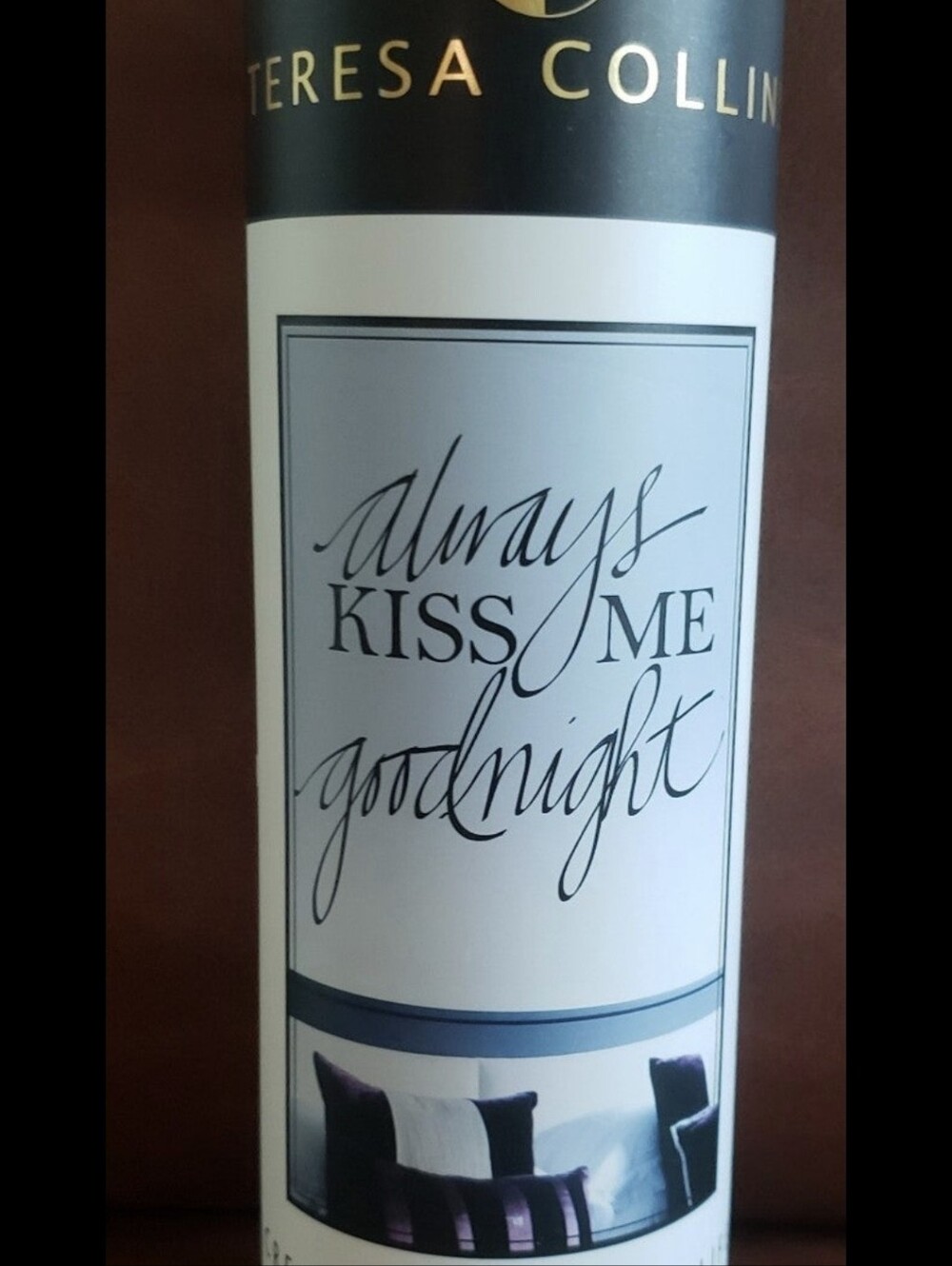 Always Kiss Me Goodnight Black Vinyl Lettering Room Decor Update NEW Unopened